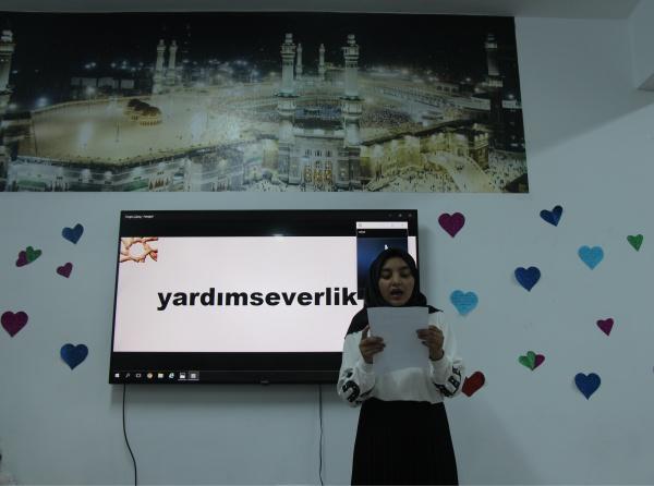 Yardımseverlik Temalı Etkinliğimizi gerçekleştirdik